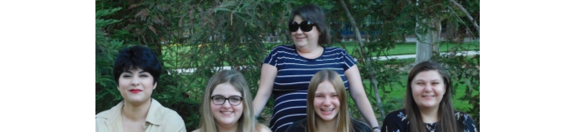 Left to right: Steph, Julia, Sydney, and Katherine. Sarah in back.